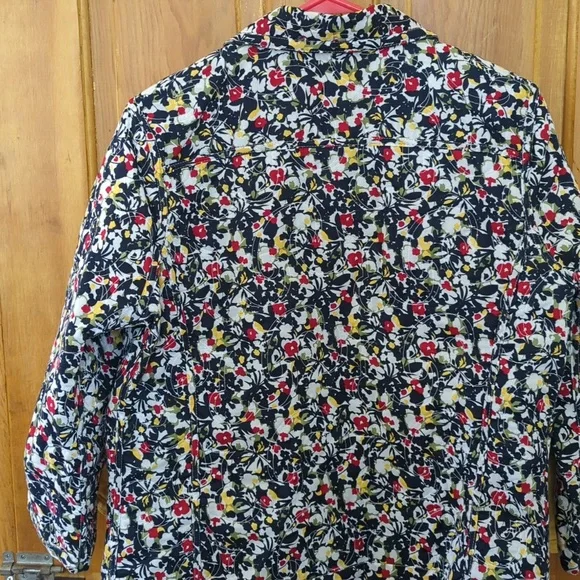 Christopher & banks quilted reversible L women's blazer - Picture 5 of 7